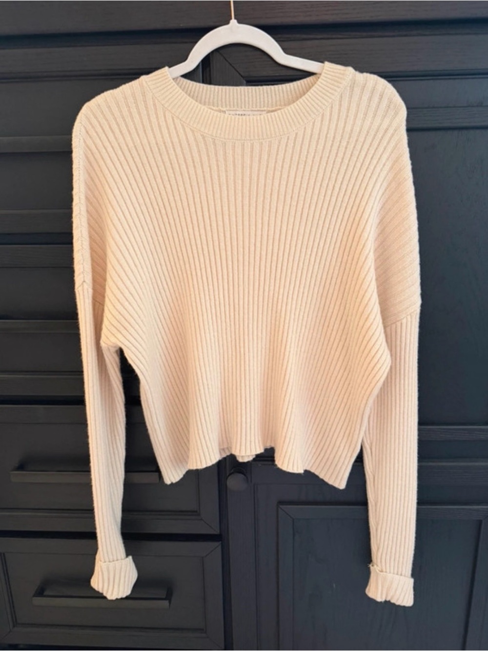 Sincerely Jules Cream Ribbed Sweater - Picture 4 of 4